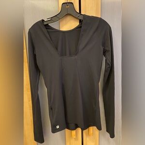 Fabletics long sleeve black fitness top Size XS